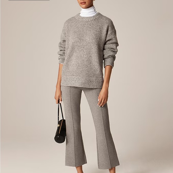 Burgundy J Crew Delaney kickout sweater pant, size XS - Picture 2 of 6